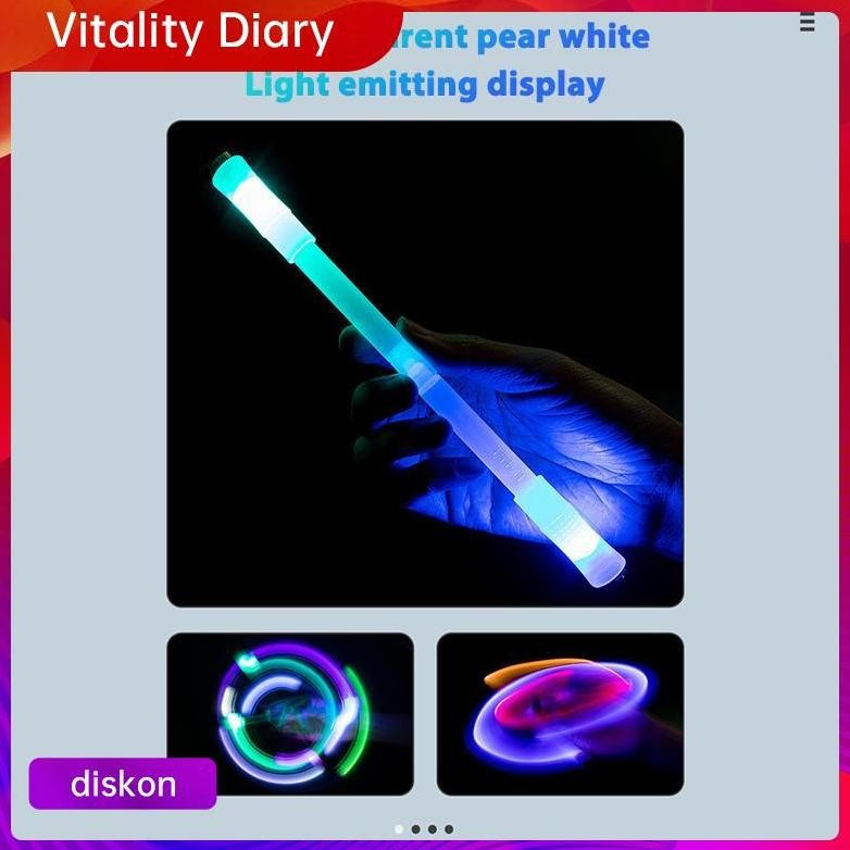

At43 Spinning Pen Led Pulpen Pena Putar Plastik Balance Anti Stress Bolpoin Rotating Dengan Lampu Pernapasan Keren Berputar Bercahaya Dekompresi Pens At43