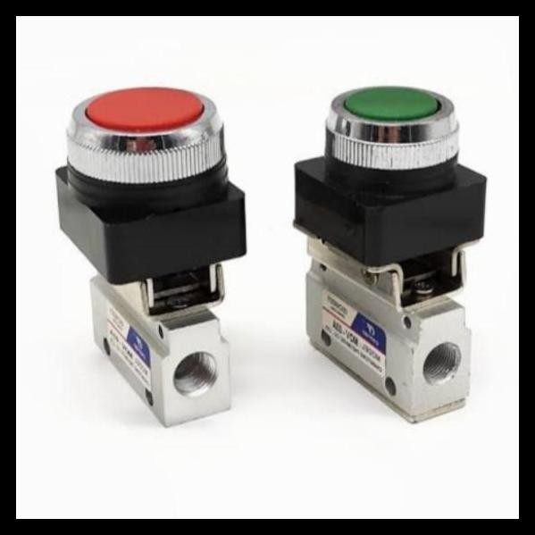 TERBARU KR18183 PUSH BUTTON MOMENTARY AIR VALVE 