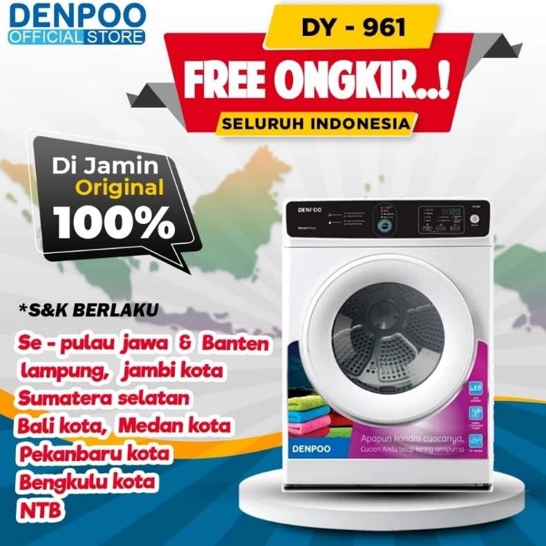 DENPOO Mesin Pengering Laundry Pakaian Dryer - DY 961 DiM