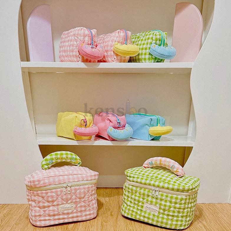 

Um57 Kensho Kotak Pensil Pouch Sleting/ Tempat Makeup / Tas Aksesoris Wanita Pastel Aesthetic Korea Import Lucu Melody Um57