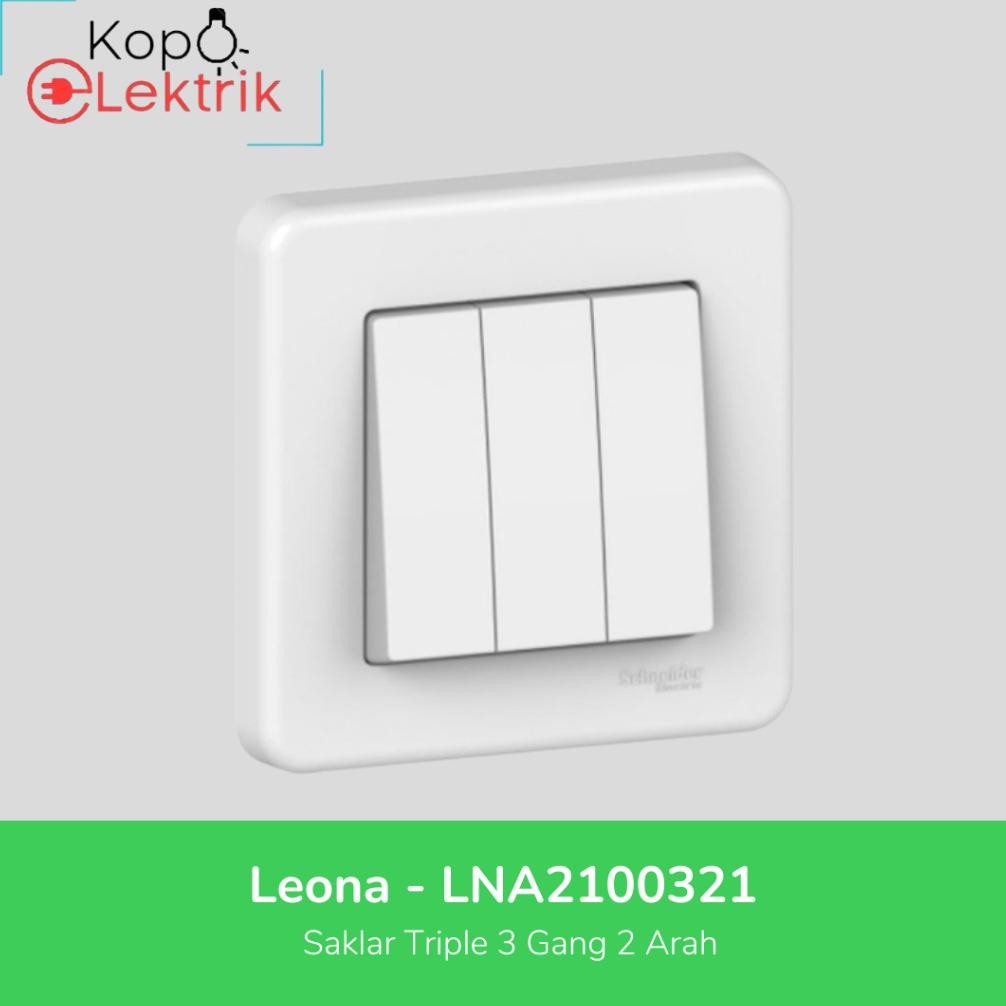 Leona Triple Saklar | Triple Saklar Leona white DiM