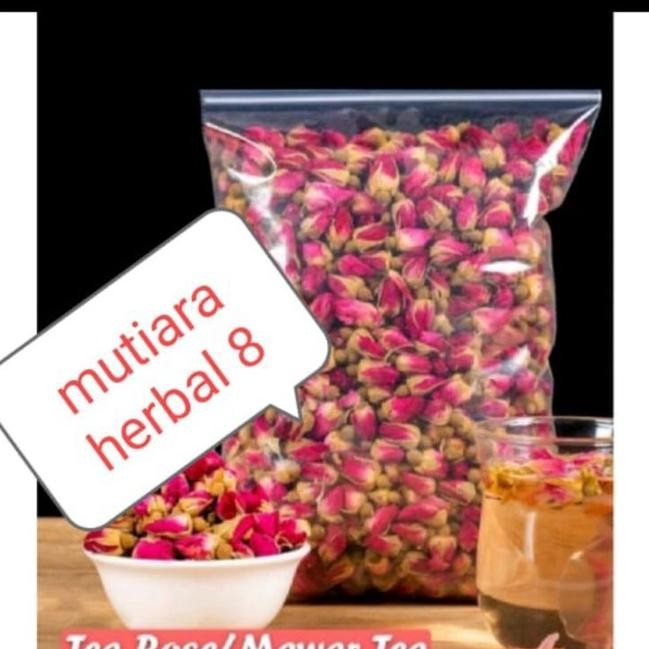 

100Gram Teh Bunga Mawar Red Rose Buds Flower Tea