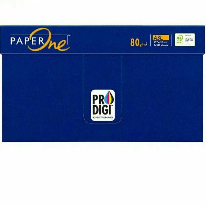 

Paperone Kertas Hvs / Kertas Fotocopy A3 80Gr Putih/ Paper One A3 80Gr
