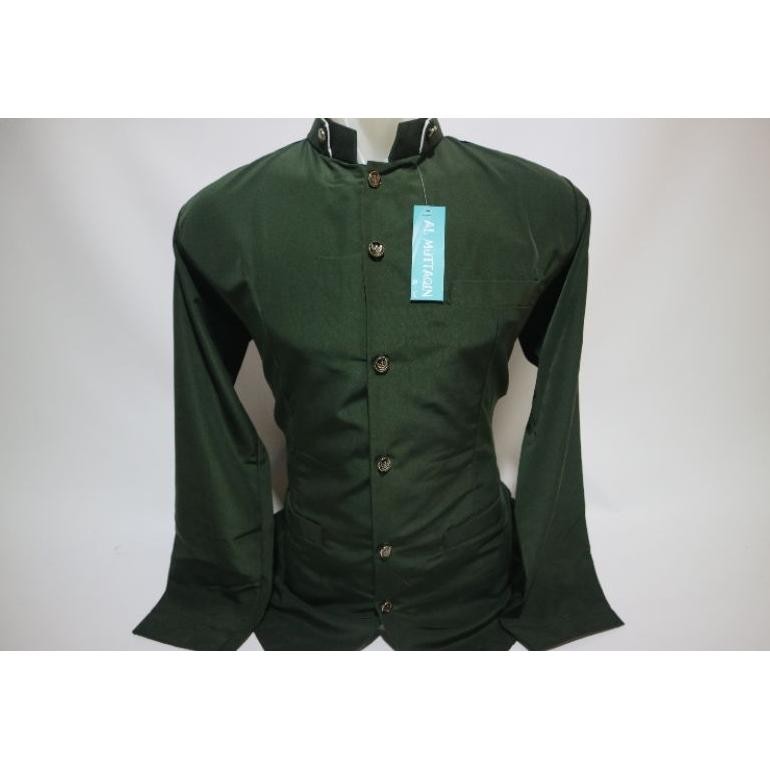 Pk32 Grosir Baju Koko Jasko Jas Koko Polos Muslim Pria Dewasa Lengan Panjang Seragam Hadroh Marawis 