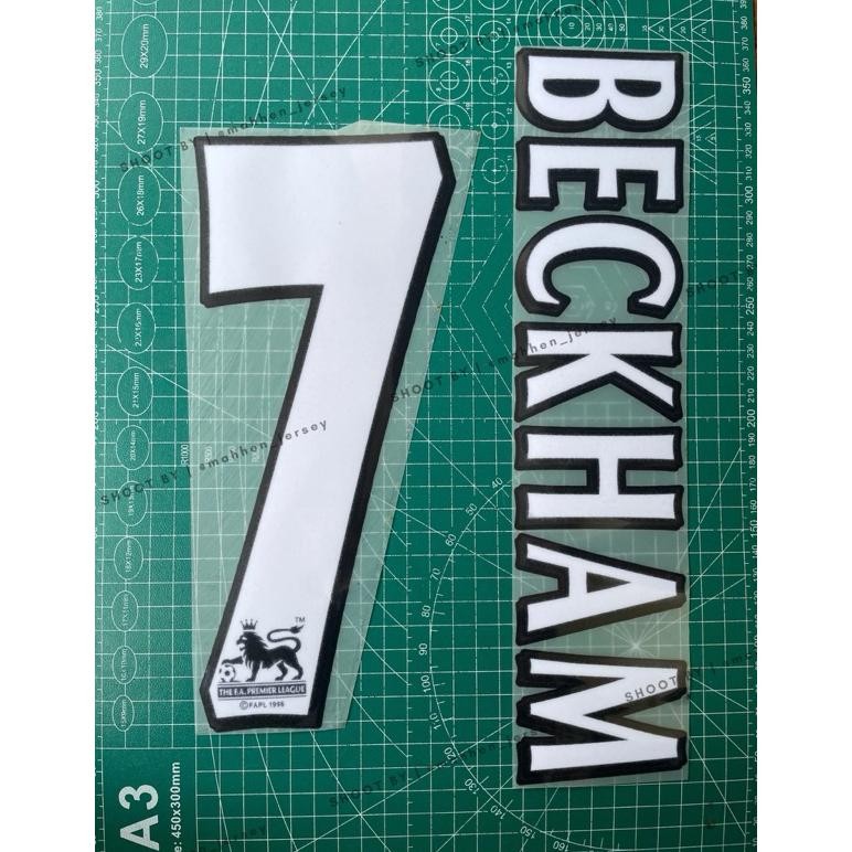 NAMESET || VELVET HK BECKHAM 1997 - 2007 RETRO JERSEY DiM