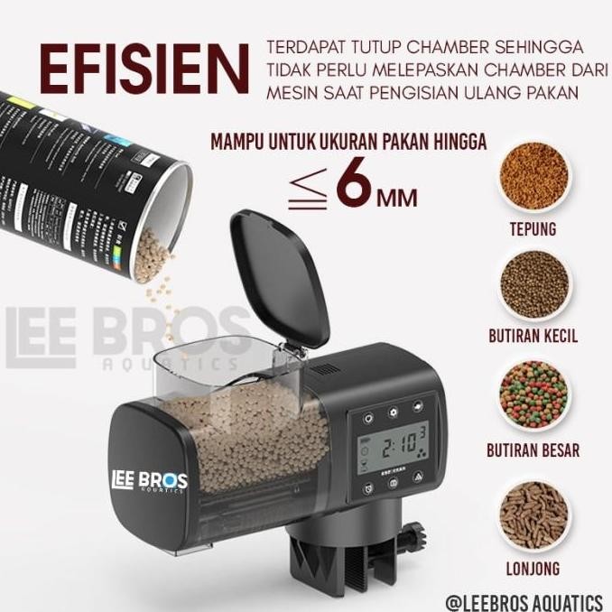 Fish Feeder 500Ml Display Feeder Ikan Otomatis Automatic Pet Feeder Tempat Makan Ikan Otomatis