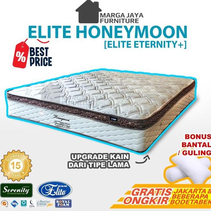 Sale Springbed Set 180 X 200 Elite Serenity Eternity Plushtop + Divan Dan Sandaran