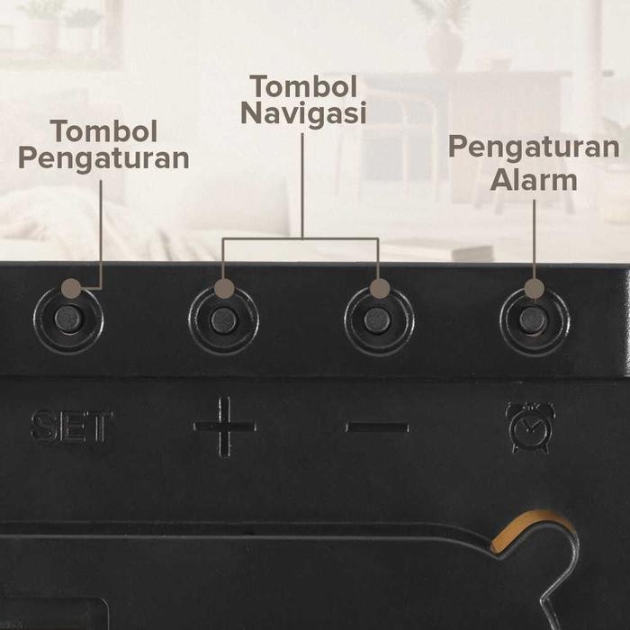 Smart Jam Meja Digital Led Angka Jam Dinding Timer Alarm Baterai Remote Modern Minimalis
