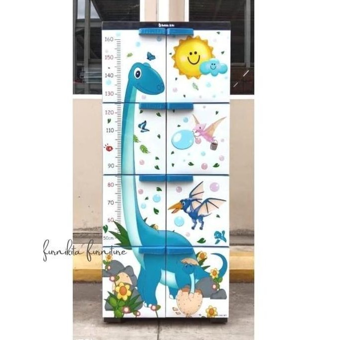 Sale Bubble Star - Lemari Plastik Jumbo Bubble Star Jerapah Gajah Dino Roda