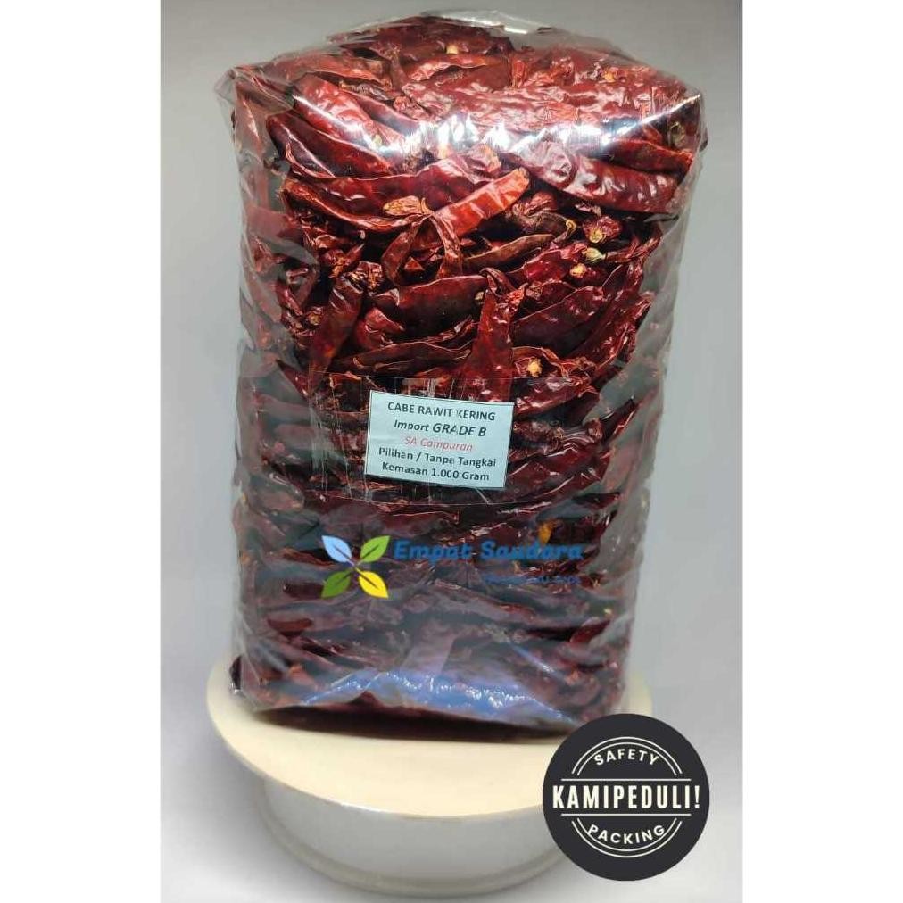 

Pilihan Tepat Cabe Rawit Kering Teja Utuh Tanpa Tangkai Grade B - Kemasan 1 Kg