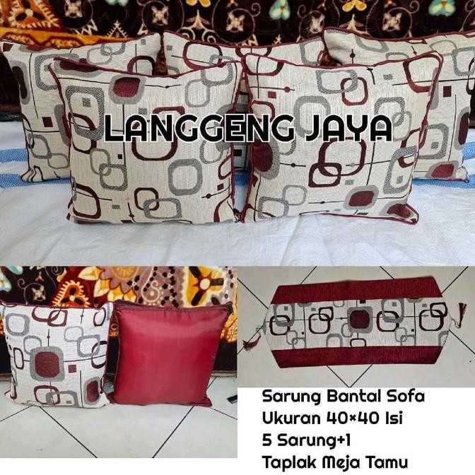 sarung bantal sofa 40x40/sarung bantal sofa minimalis