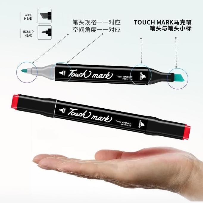 

TouchMark T3 color marker Grayscale 10 warna = Copic Sketch