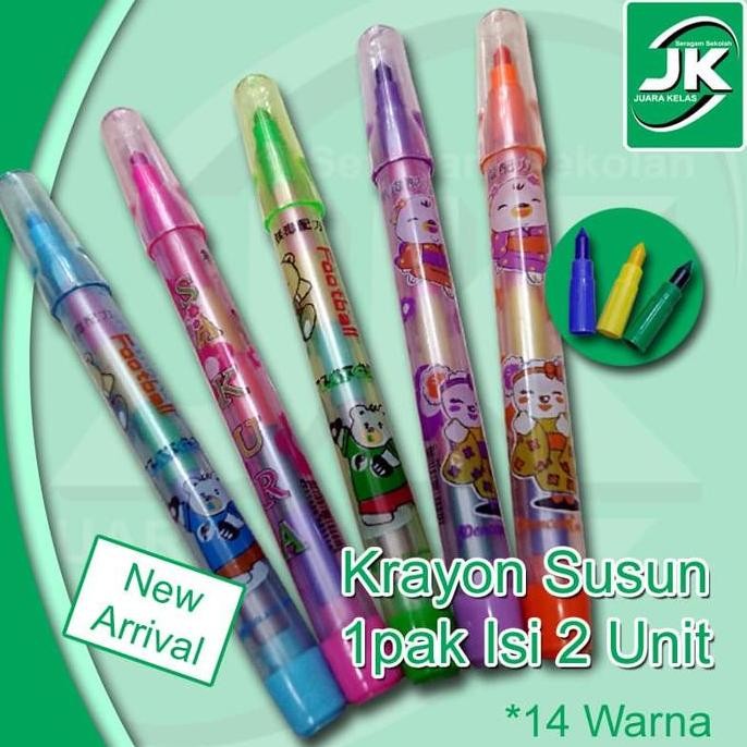 

Pencom Crayon Pencil Made in Thailand - Krayon Susun 14 Warna 1 Set