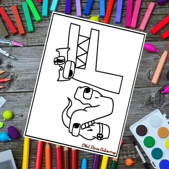 

Kertas Gambar Mewarnai Anak Seri Alphabet Lore Collection V1 13 Gambar