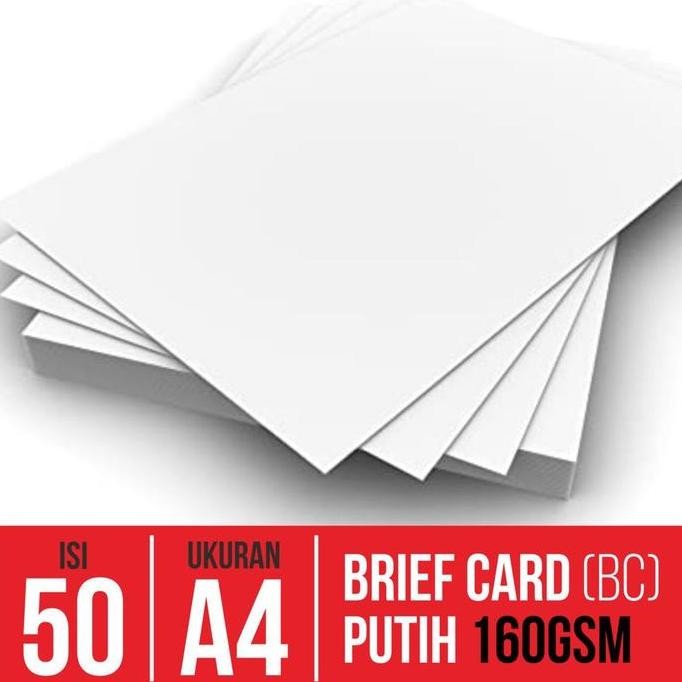 

Kertas Gambar BC, Drawing Paper, Brief Card A4 50 Lembar