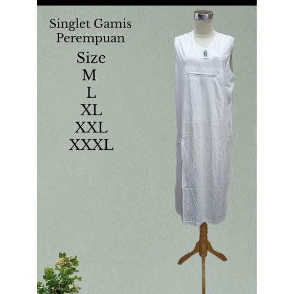 Singlet Gamis Umroh Resleting Singlet Gamis Haji Singlet Kantong Singlet Wanita Resleting Daleman Ga