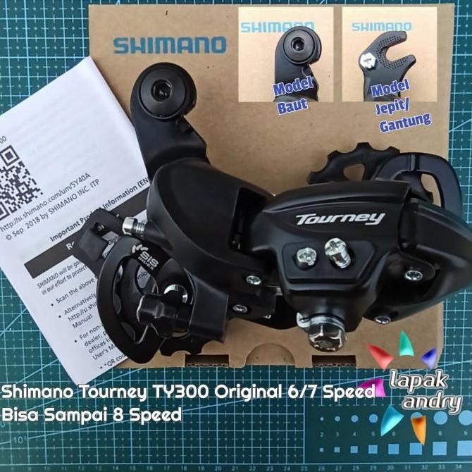 RD 6 7 8 Speed Shimano Tourney Original murah