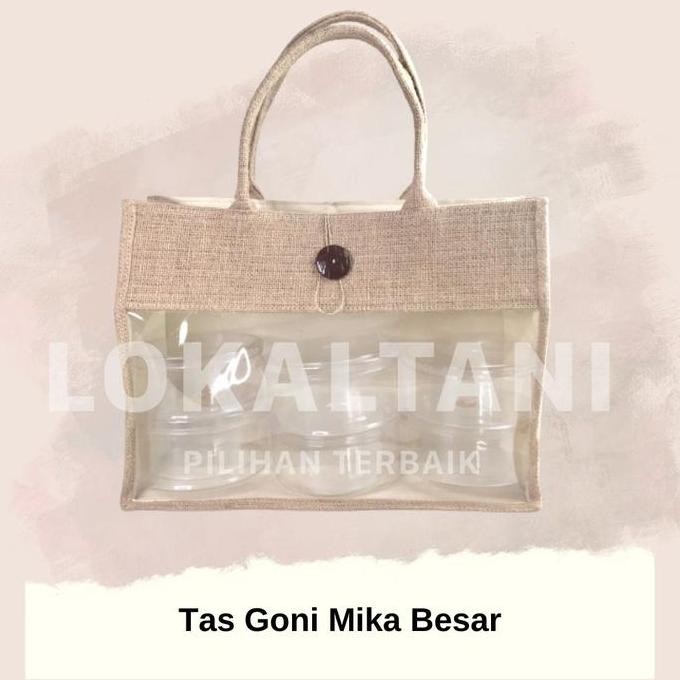 

Handbag Wanita Tas Goni Mika Besar / Tas Hampers Goni Besar