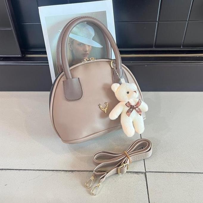 Handbag Minimalis Aira Tas Handbag Wanita Alma Mini Free Boneka  Kulit