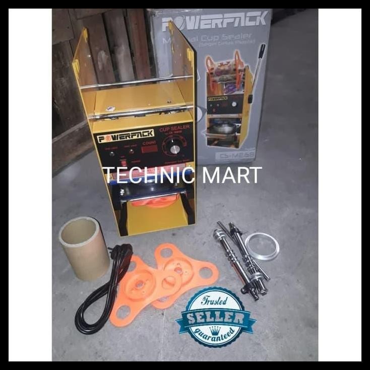 HOT DEAL MESIN CUP SEALER MANUAL DIGITAL COUNTER POWERPACK(TANPA ROLL PLASTIK)