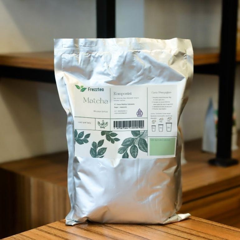 

Grosir Frezztea Bubuk Minuman Rasa Matcha 1Kg / Powder Matcha / Bubuk Minuman Kekinian Dan Termurah