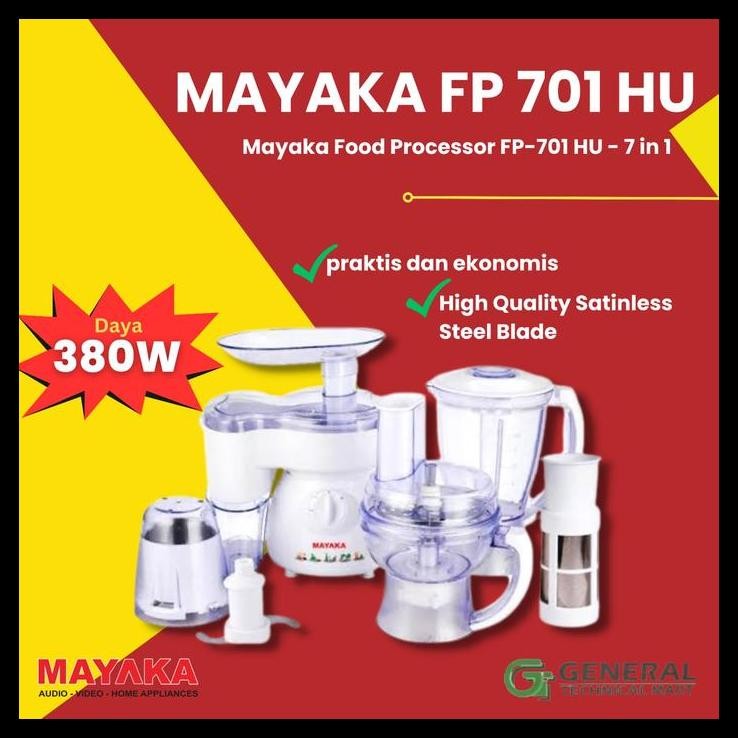 TERBARU MAYAKA FP-701 HU FOOD PROCESSOR BLENDER SERBAGUNA 