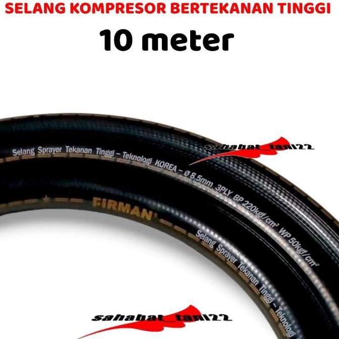 Promo / Terlaris selang sprayer firman selang kompresor angin selang steam 10 meter BERTEKANAN TINGG