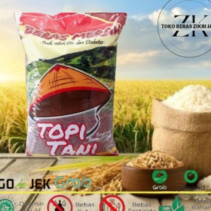 

Beras Merah Cap Topi Tani 5Kg10Kg