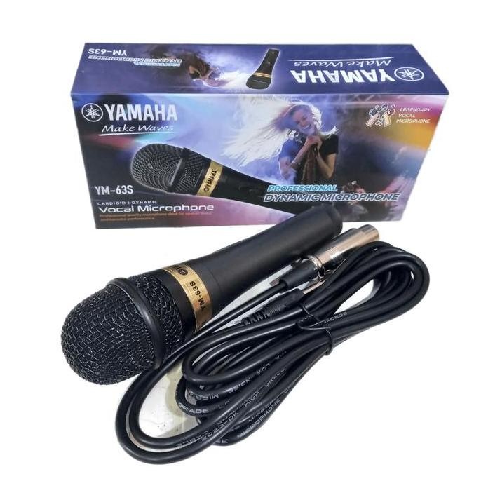 BARU MIC KABEL YAMAHA 635 ORIGINAL DYNAMIC MICROPHONE YAMAHA 63S