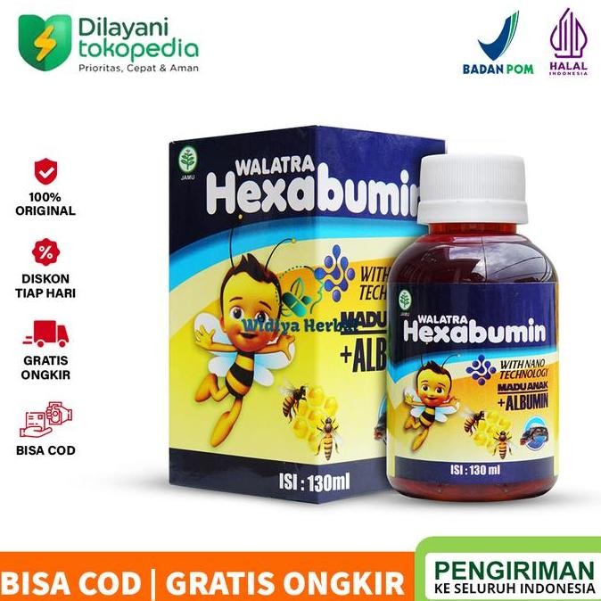 

TERMURAH HEXABUMIN MADU ANAK NAFSU MAKAN - PENAMBAH BERAT BADAN ANAK ASLI