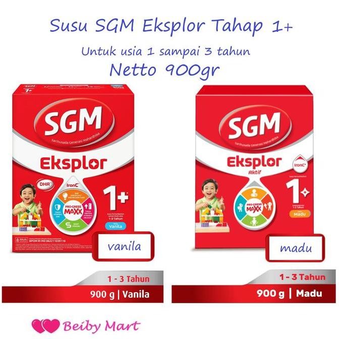 

TERMURAH SGM TAHAP 1 PLUS RASA MADU VANILA 900GR - SUSU BAYI NUTRISI LENGKAP