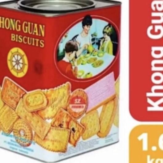 

Khong Guan Biscuits Assorted Kaleng Merah 1600 Gr Parcel Lebaran Biskuit Kaleng