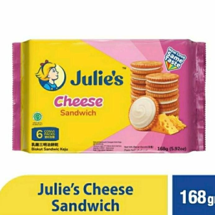 

Julies Cheese Sandwich 168 G Biskuit Keju Julies
