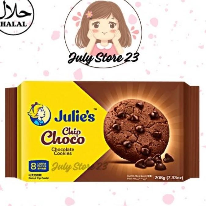 

Julies Choco Chip Chocolate Cookies 200 G Biskuit Coklat Julies