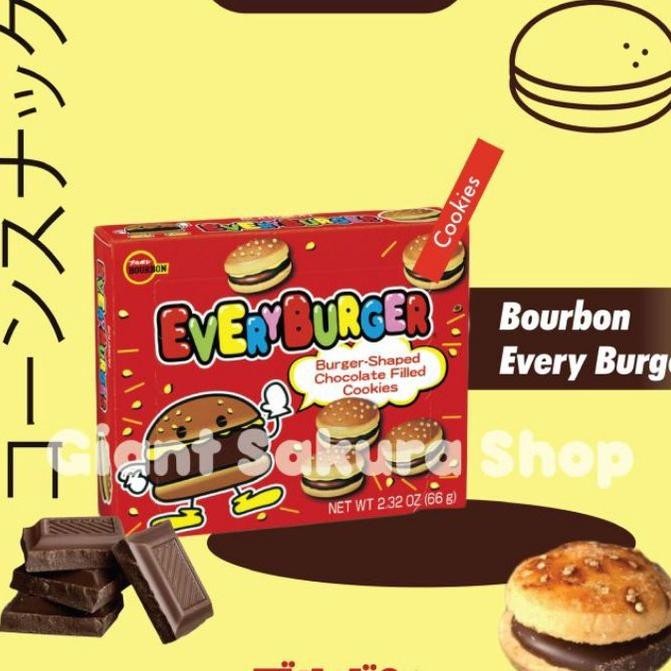 

Bourbon Every Burger 65Gr Sna Jepang Makanan Jepang Biskuit Jepang Biskuit