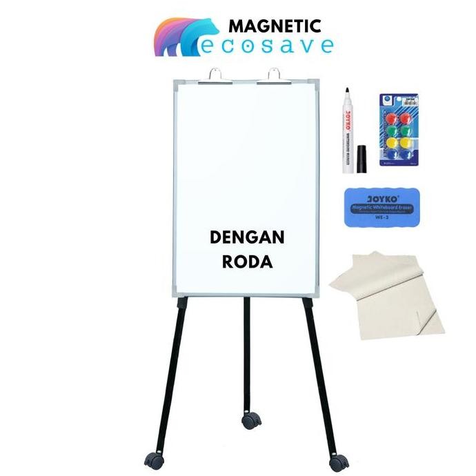 

( 3 Pcs ) Flipchart Roda 60X90 Cm + Ongkir New Stok