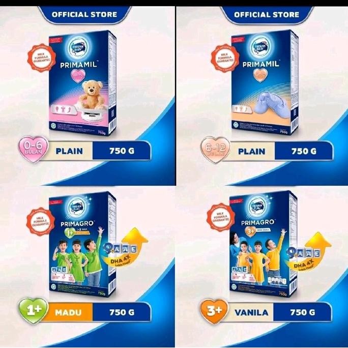 

TERMURAH PRIMAGRO 1+ 3+ 750GR SUSU PERTUMBUHAN RASA MADU VANILA COKLAT / PRIMAMIL 0-6 BULAN & 6-12 BULAN 750GR