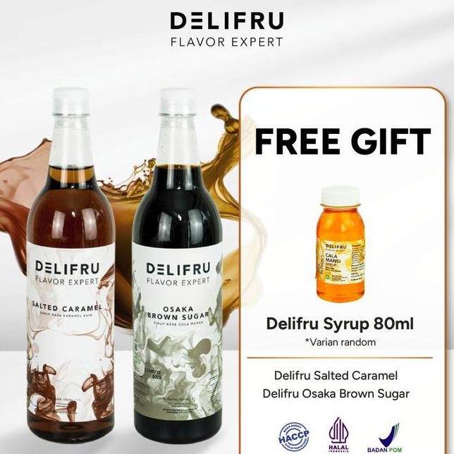 

Paket Syrup Delifru 2L Sirup Ed Caramel 1L Osaka Brown Sugar 1L