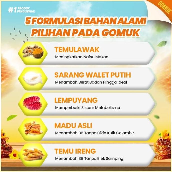

TERMURAH MADU GOMUK 200ML | PENAMBAH BERAT BADAN HERBAL AMAN TANPA EFEK SAMPING