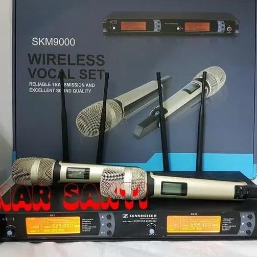 BARU MIC WIRELESS SENNHEISER SKM 9000 / 9045 HANDHELD - 4 ANTENA ORIGINAL