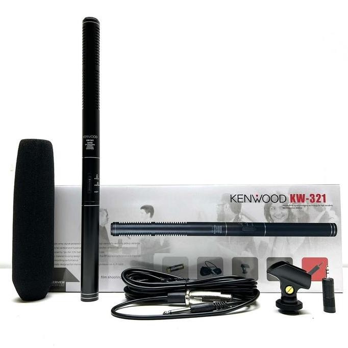 BARU MIC KABEL KENWOOD KW-321 CONDENSER SHOTGUN TELESCOPIC ORIGINAL