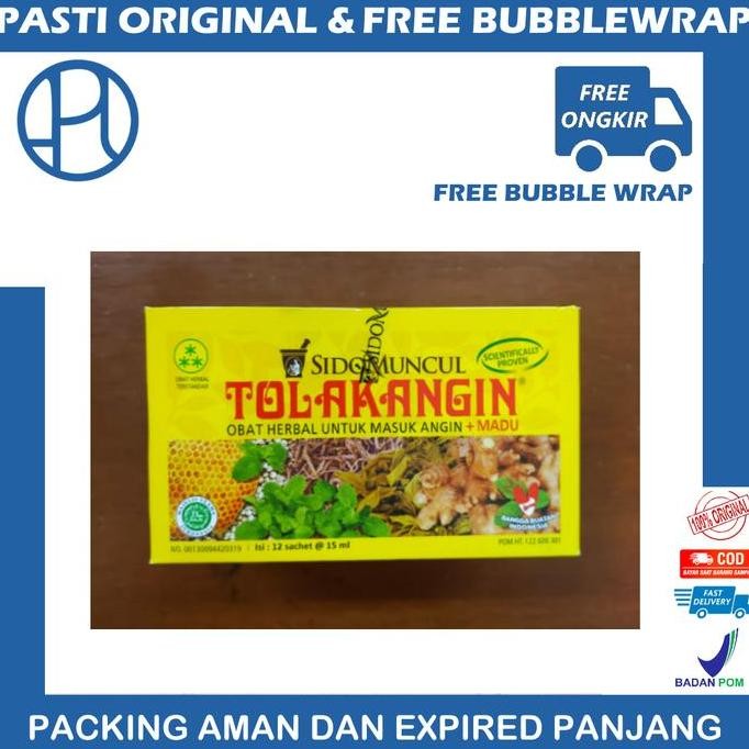 

TERMURAH TOLAK ANGIN CAIR PLUS MADU 12 SACHET X 15ML - REDAKAN MASUK ANGIN & FLU