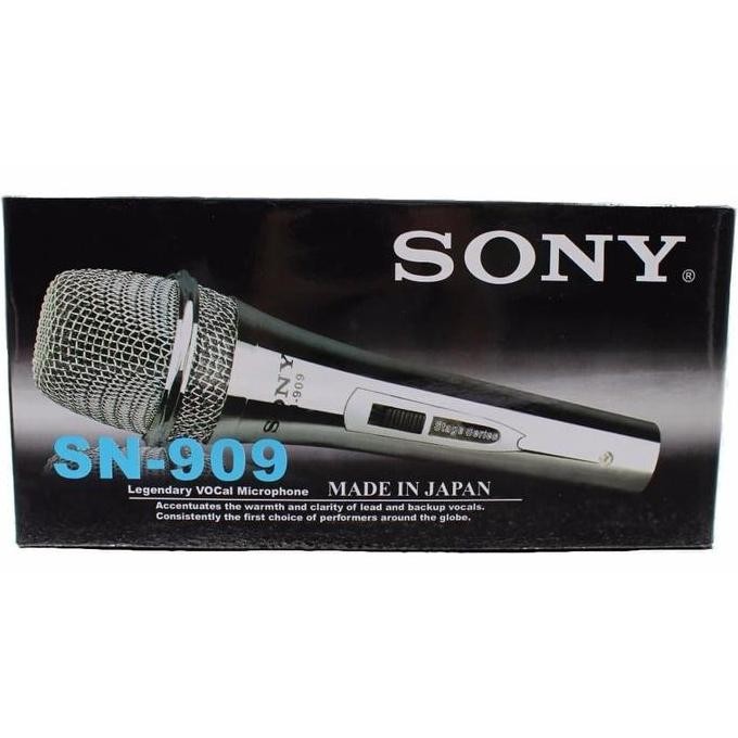 BARU MIC KABEL SONY SN 909 - MIKROFON KARAOKE KABEL PANJANG