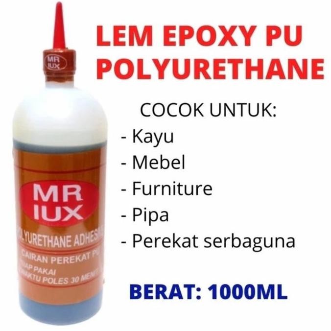 

TERMURAH LEM MADU 1KG / LEM BUSA MR LUX / LEM PU MR IUX - LEM SERBAGUNA KUAT