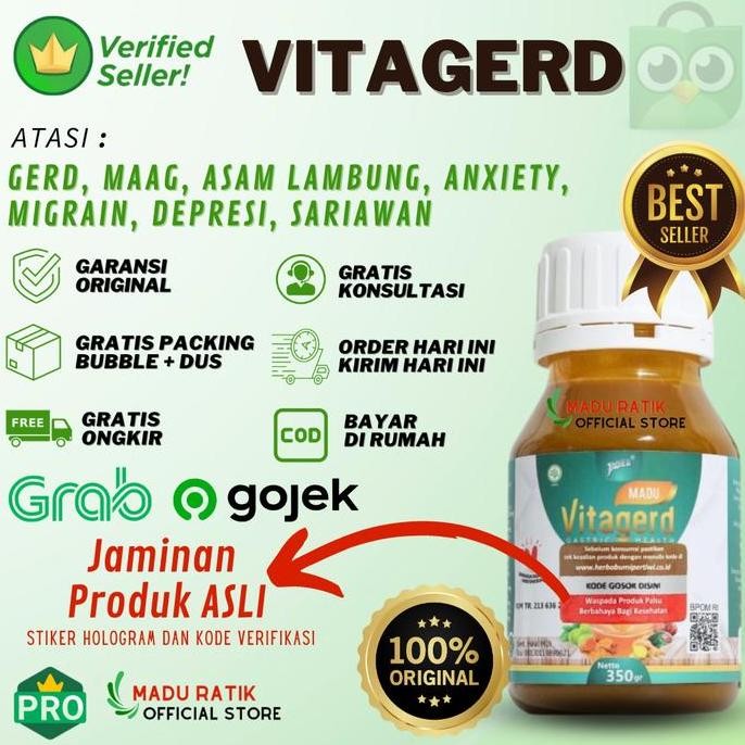 

TERMURAH MADU HERBAL VITAGERD SOLUSI MAAG DAN GERD 3X REAKSI CEPAT ALAMI