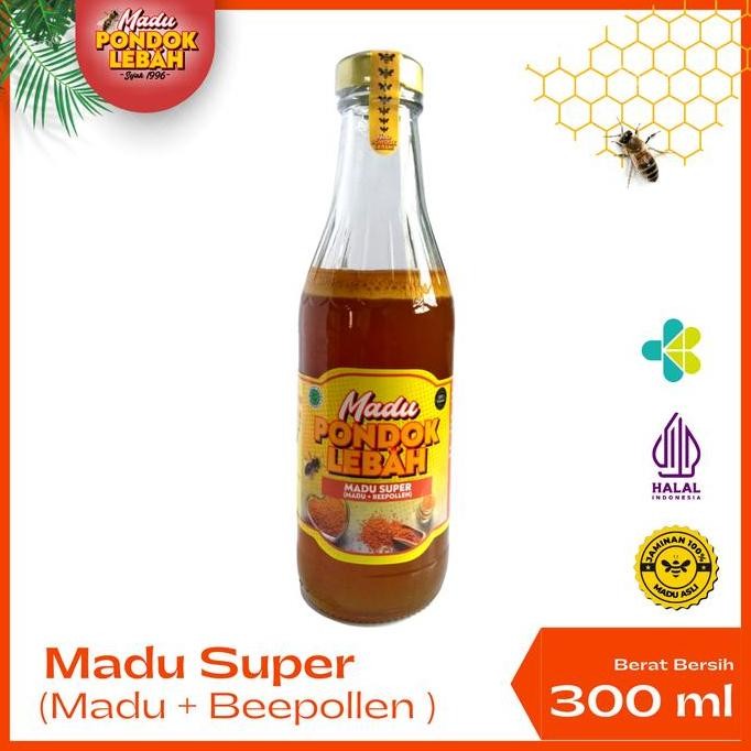 

TERMURAH MADU SUPER + BEE POLLEN 300ML PONDOK LEBAH - MADU SEHAT DAYA TAHAN TUBUH