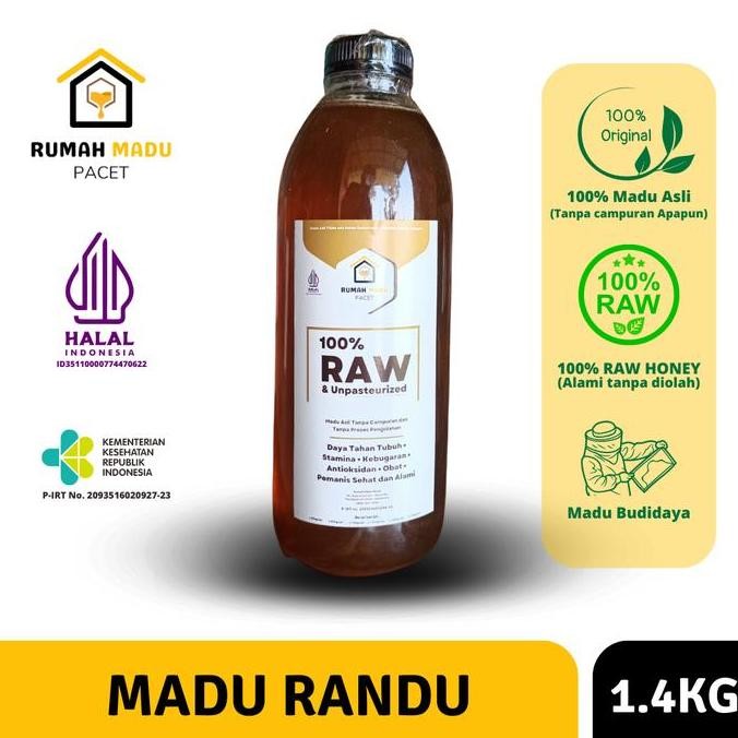 

TERMURAH MADU RANDU MURNI 1 LITER - RAW PURE HONEY UJI LAB | RUMAH MADU PACET