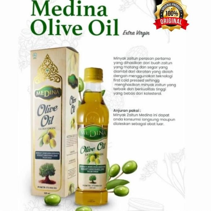 

Minyak Zaitun Asli Bisa Diminum Extra Virgin Olive Oil Medina 325 ml Sehat Jantung