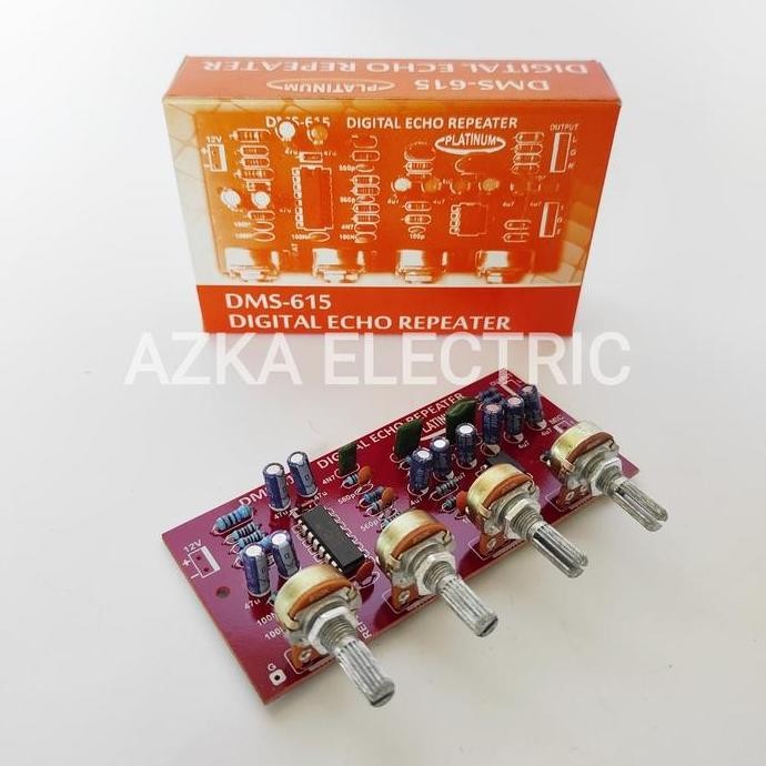 BARU KIT ECHO REPEATER DIGITAL DMS 615 + 2 MIC INPUT - MODUL REVERB KARAOKE
