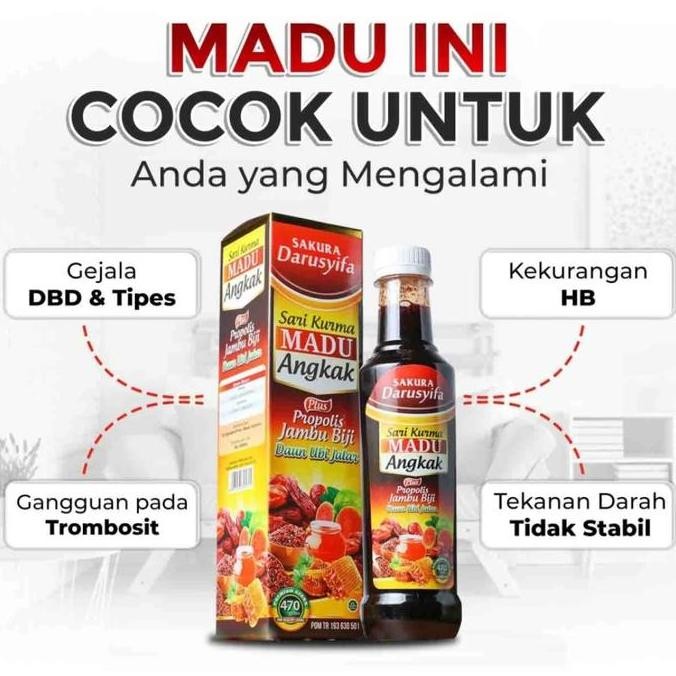 

TERMURAH SAKURA SARIKURMA MADU ANGKAK DARUSYIFA ORIGINAL - HERBAL TIPES DBD DEMAM
